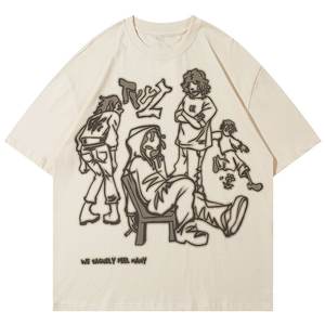 เสื้อยืดผู้ชายขนาดใหญ่เสื้อยืดผ้าฝ้ายธรรมดาพิมพ์โลโก้ขนาดพิเศษ - Product Image 3