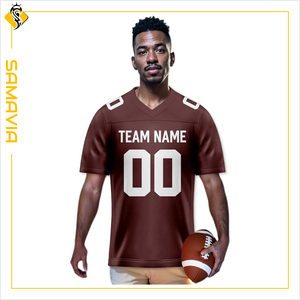 Samavia เสื้อฟุตบอลออกแบบเองผ้าคุณภาพเยาวชนพร้อมโลโก้ทีม & เทคนิคการระเหิดสำหรับผู้ชายและเด็ก - Product Image 5