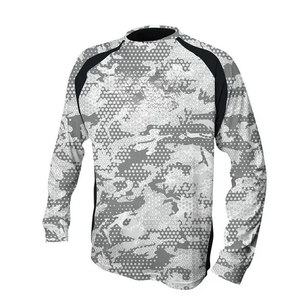 Vente en gros de chemises de pêche en sublimation à manches longues pour hommes maillot de pêche en sublimation chemise de pêche à manches longues respirante de protection - Product Image 3