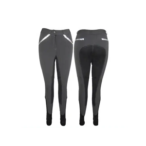 Pantalon d'équitation équestre pour femme évacuant l'humidité avancée Jodhpurs en silicone à siège complet avec culotte de cheval en nylon - Product Image 5