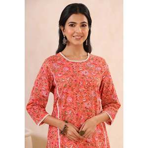 ชุดคุรตะและกางเกงปาลาซโซ่สำหรับผู้หญิง ฟัยซา บุลบูล วาจิดา - Product Image 1
