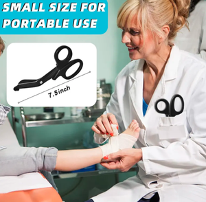 Ciseaux à bandage ANAAIF Lister en acier inoxydable de 18.5cm avec logo personnalisé Ciseaux médicaux pour traumatologie manuelle Instrument chirurgical manuel - Product Image 5