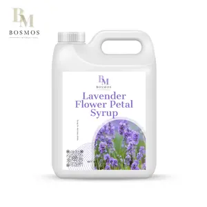 Bosmos Sirop de pétale de fleur de lavande Bouteille liquide de 5kg-Sirop concentré pour le thé à bulles Fabricant de Taiwan - Product Image 1
