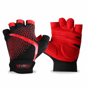 Gants de fitness demi-doigts avec logo personnalisé, rembourrage en mousse, protection des paumes, pour musculation, entraînement, cross-fit et haltérophilie - Product Image 1