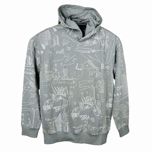 Sweat à capuche surdimensionné en coton éponge française unisexe de haute qualité, polaire épaisse, épaules tombantes, personnalisé, hiver pour hommes - Product Image 4