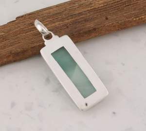 Larimar Gemstone Pendentif 925 Sterling Silver Wings Shape IGI Certified Designer Handmade Women's Jewelry Gift Everyday Wear - Product Image 3