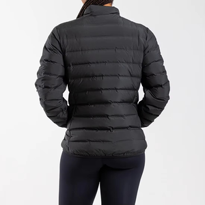 แจ็กเก็ตฤดูหนาวขนเป็ดแบบทึบซิปปิดระบายอากาศคุณสมบัติกระบวนการเสร็จและทอ - Product Image 2