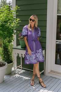 Haute couture personnaliser Floral brodé à manches courtes Designer vêtements de fête femmes robe à broderie lourde - Product Image 5