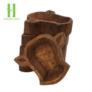Tazón de masa de madera de lujo para hacer velas para decoración vintage del hogar y para decoraciones navideñas regalos OEM hecho en Vietnam - Product Image 3