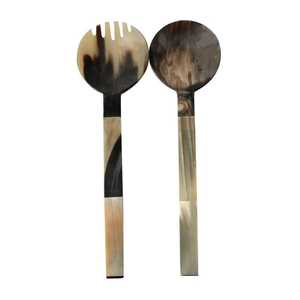 Utensilios Desechables de Cuerno Artesanal para Servir Ensaladas, para Cenas de Lujo, Regalos a Precio Económico - Product Image 3