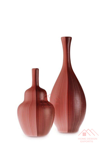 Vase à plantes en métal à double tonalité au design unique, vase de table et vase de sol - Product Image 2