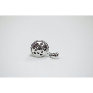 Pendentif en perle noire de Tahiti plaqué rhodium Twinkle Circle - Product Image 3
