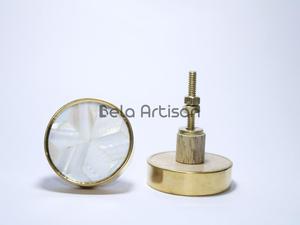 ลูกบิดและลิ้นชักทองเหลืองแบบดึงสำหรับห้องครัวห้องนอนห้องน้ำเฟอร์นิเจอร์ - Product Image 2