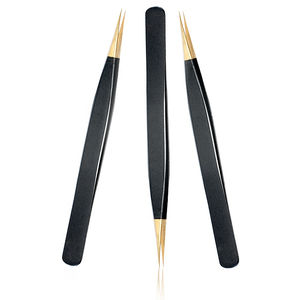 Vetus — pinces à épiler personnalisées en acier inoxydable, de haute qualité, pour extensions de cils, volume - Product Image 1