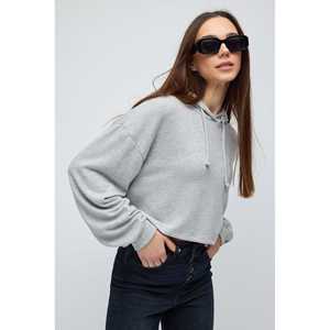 Sudadera Corta con Capucha en Tejido de Punto Suave al Tacto - Product Image 1