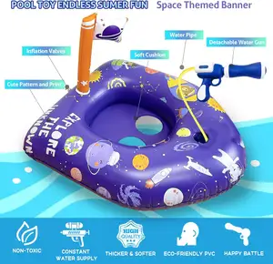 Trẻ em Inflatable Float với súng nước hồ bơi bơm hơi Float cho trẻ em Ghế bơm hơi cho trẻ em