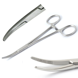 Pince à pansement droite courbée manuelle en acier inoxydable Kelly Forceps de qualité supérieure certifiée CE ARISTON INTERNATIONAL - Product Image 6