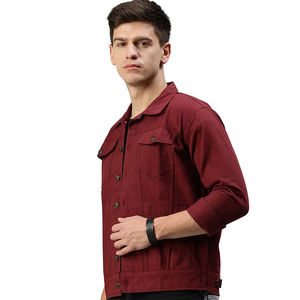 Men's Stylish 100% Cotton <b>Denim</b> <b>Jacket</b> Casual OEM Service High Quality Eco-Friendly Windproof Custom Fit - Product Image 2