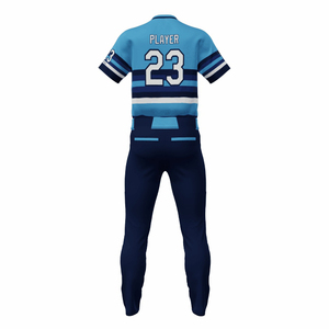 Uniformes de béisbol transpirables de secado rápido con logotipo personalizado, conjunto de poliéster ligero, MOQ bajo, tamaño personalizado para adultos, técnicas impresas - Product Image 2