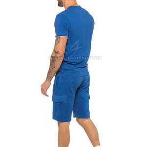 Conjunto de pantalones cortos y camisetas informales para hombre de verano 2025, suministro directo de fábrica, logotipo personalizado impreso, gran oferta, última moda - Product Image 3