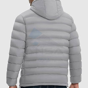 Veste matelassée à capuche pour hommes OEM Manteau d'hiver léger isolé à capuche détachable résistant à l'eau Poignets élastiques Ourlet réglable - Product Image 3