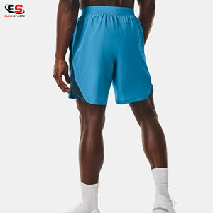 Short de bain pour hommes personnalisé OEM décontracté écologique en coton polyester spandex tissu éponge brodé plage motif design mode - Product Image 2