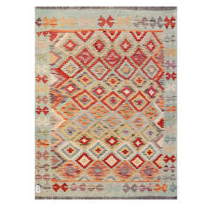 พรมกิลิมไมมาณา อัฟกานิสถาน ขนาด 164 x 121 ซม. พรมทอมือแบบดั้งเดิมและชุดพรม - Product Image 1