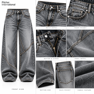 Wholesale mens <b>cargo</b> jeans Custom mens <b>cargo</b> jeans <b>Cargo</b> jeans Utility Style Denim Low MOQ Collection - Product Image 6