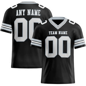 Maillot de football américain personnalisé haut de gamme 100 % polyester respirant avec logo frontal sublimé pour adultes, nom d'équipe personnalisé - Product Image 6