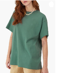 T-shirts décontractés grande taille pour femmes du Bangladesh longs, respirants et à séchage rapide avec décoration en dentelle, teints en vêtements - Product Image 2