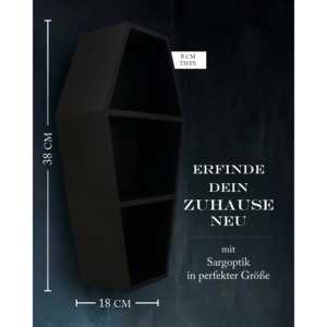 Décoration d'étagère en forme de cercueil pour Halloween, ornement effrayant et festif pour votre maison ou votre bureau - Product Image 4