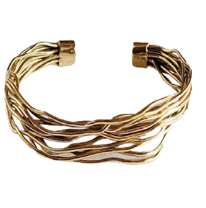 Pulsera de Mujer de Acero Inoxidable con Oro de 18K, Diseño Hueco, Joyería de Lujo de Arabia Saudita, Nueva, Personalizada, al por Mayor, Sin Deslustre, con Circonita - Product Image 6