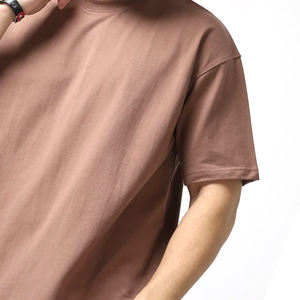 Camiseta de Punto Extra Grande para Hombre, 100% Algodón de Alta Calidad, Logotipo Bordado Personalizado, Antipilling, Servicio OEM/ODM, Ropa de Verano - Product Image 2