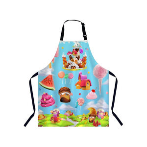 Tablier de cuisine en pur coton de haute qualité sans manches Style bavoir Impression de logo personnalisé pour les chefs - Product Image 5