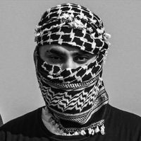 Écharpe palestinienne carrée 100% coton, respirante, coupe-vent, motif personnalisé, Keffiyeh