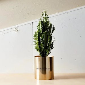 Popular Style Cylindrical Shape Metal Flower <b>Vase</b> <b>Gold</b> Finished for Home and Office Tabletop Decoration Floral <b>Vase</b> - Product Image 1