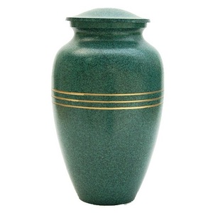 Urna de cremación verde Patrón de hoja de arce clásico Urna de cenizas de entierro decorativa Urna de imagen de alta tendencia para cenizas humanas adultas - Product Image 6