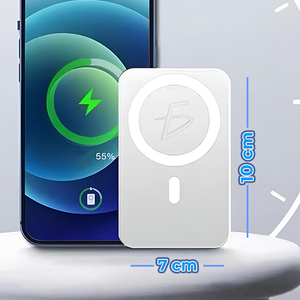 Batteria Wireless Magnetica da 5000mAh con Tecnologia MagSafe, Batteria Esterna in Plastica LI-Polimero con Spina Standard Giapponese - Product Image 2