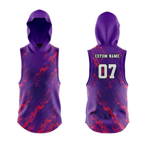 Camiseta de fútbol americano de malla transpirable con secado rápido combinada con un moderno uniforme sublimado 7v7 - Product Image 2