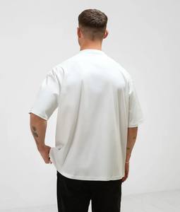 T-shirt à manches courtes oversize de qualité supérieure pour homme Vêtements de sport classiques avec coupe parfaite Hauts athlétiques tricotés décontractés - Product Image 2