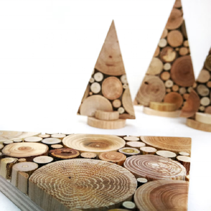 เครื่องประดับต้นคริสต์มาสไม้ทำมือสไตล์ชนบท เป็นมิตรกับสิ่งแวดล้อม แกะสลักลายตกแต่งเทศกาล รูปทรงต้นไม้สไตล์มาสคอต สำหรับตกแต่งบ้าน - Product Image 3