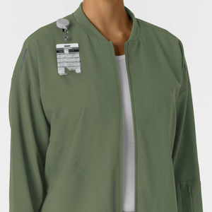Veste de gommage médicale écologique personnalisée uniforme hospitalier avec vestes de gommage d'allaitement en spandex extensible - Product Image 5