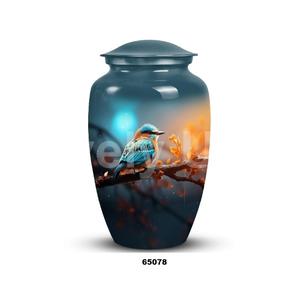 Beautiful Sparrow Bird Cremation Urn for Adult Human Ashes Decorative Large Funeral Urn With Free <b>Velvet</b> <b>Bag</b> - Product Image 2