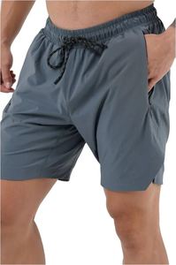 Dernier modèle de short de sport avec logo personnalisé pour homme, shorts d'entraînement pour homme à poches latérales zippées, shorts respirants à séchage rapide pour homme, streetwear - Product Image 4
