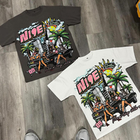 T-shirts pour hommes 100 % coton en gros, impression DTF personnalisée, t-shirts graphiques décontractés unis, t-shirts vierges pour hommes