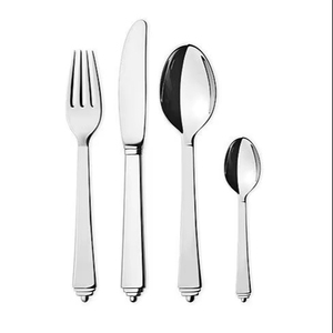 American Design Stainless Steel <b>Flatware</b> <b>Set</b> Different Sizes Silverware in Metal Cutlery Tableware for Wedding Export to India - Product Image 1
