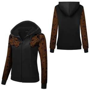 Venta al por mayor de sudaderas con capucha personalizadas de algodón y poliéster de alta calidad ajustadas para mujeres, Diseña tus propias sudaderas deportivas para gimnasio para mujeres - Product Image 6