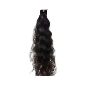 Natural Italian Curly Hair Machine Wafted 10A & 9A Grade Indian Temple Virgin Human Hair Hair Wholesale Suppliers
