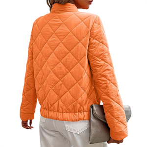 Veste matelassée légère pour femmes, alternative au duvet, manteau d'hiver, fermeture éclair intégrale, rembourrage chaud, vêtements d'extérieur - Product Image 2