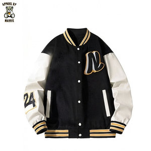 Vestes universitaires brodées uniques avec fermeture à boutons-pression, idéales pour la mode de détail et le streetwear - Product Image 1